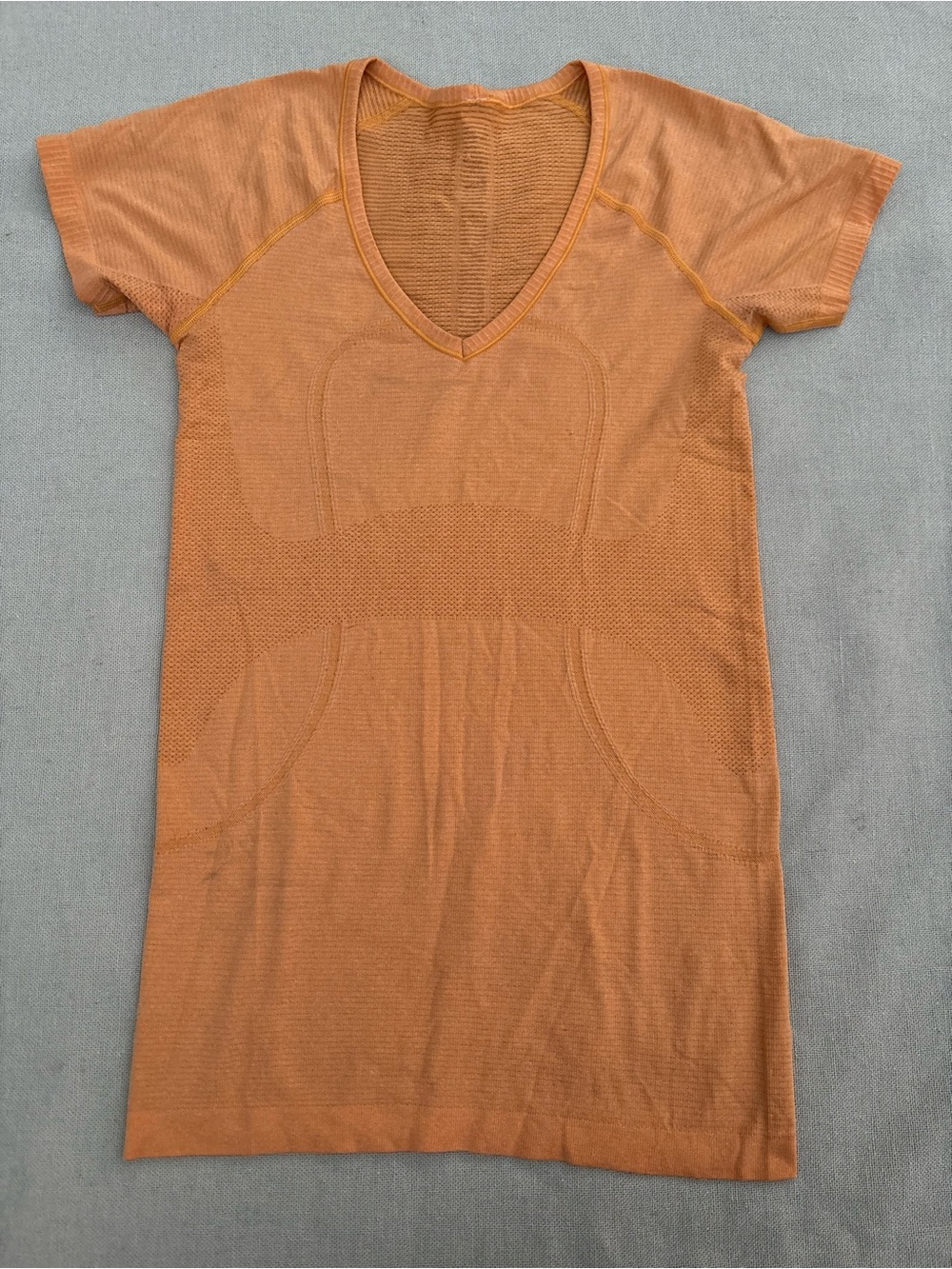 lululemon athletica Orange V-Neck Short Sleeve Swim Coverup